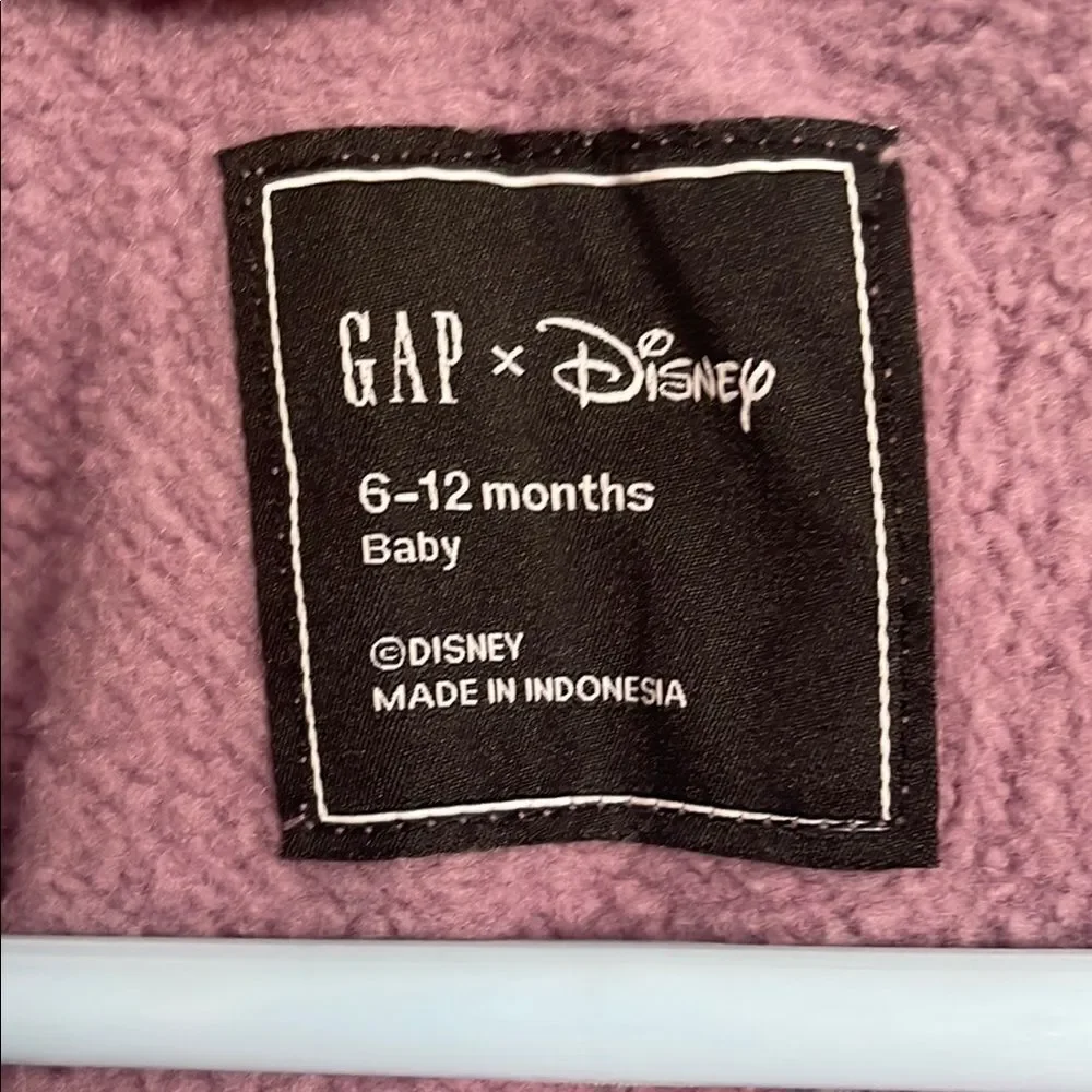 Two footies GAP Purple and dog One Piece with Hood 6-12months